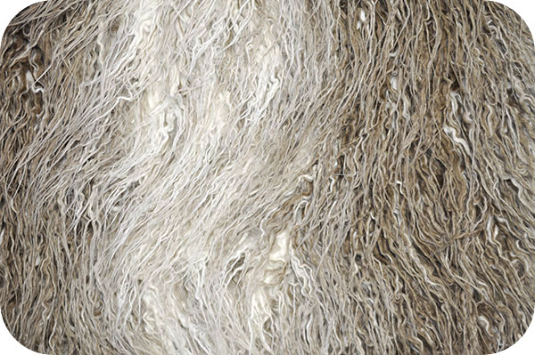 Curly Llama Fur White/Mocha